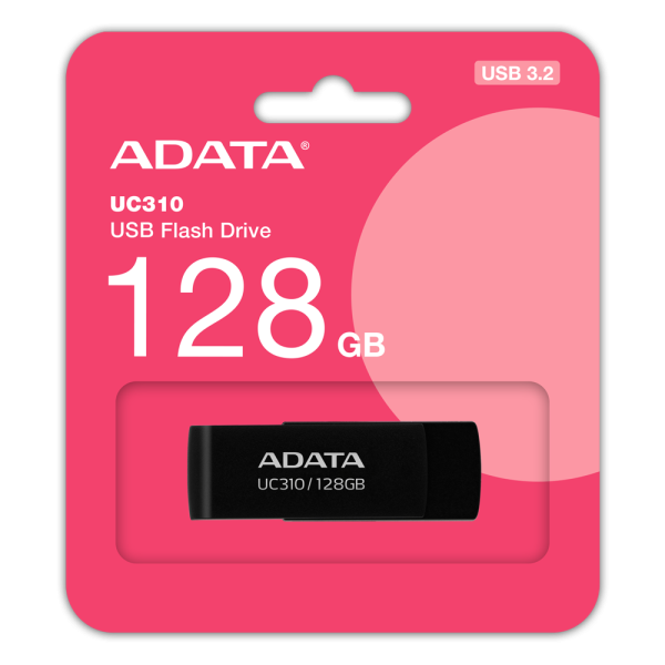 ADATA 128GB UC310 Black USB 3.2 Pen Drive