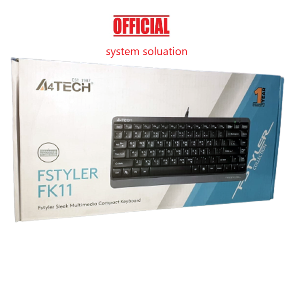 A4 tech Fstyler FK11(with Bangla) Multimedia (1 Year Brand Warranty)  mini keyboard